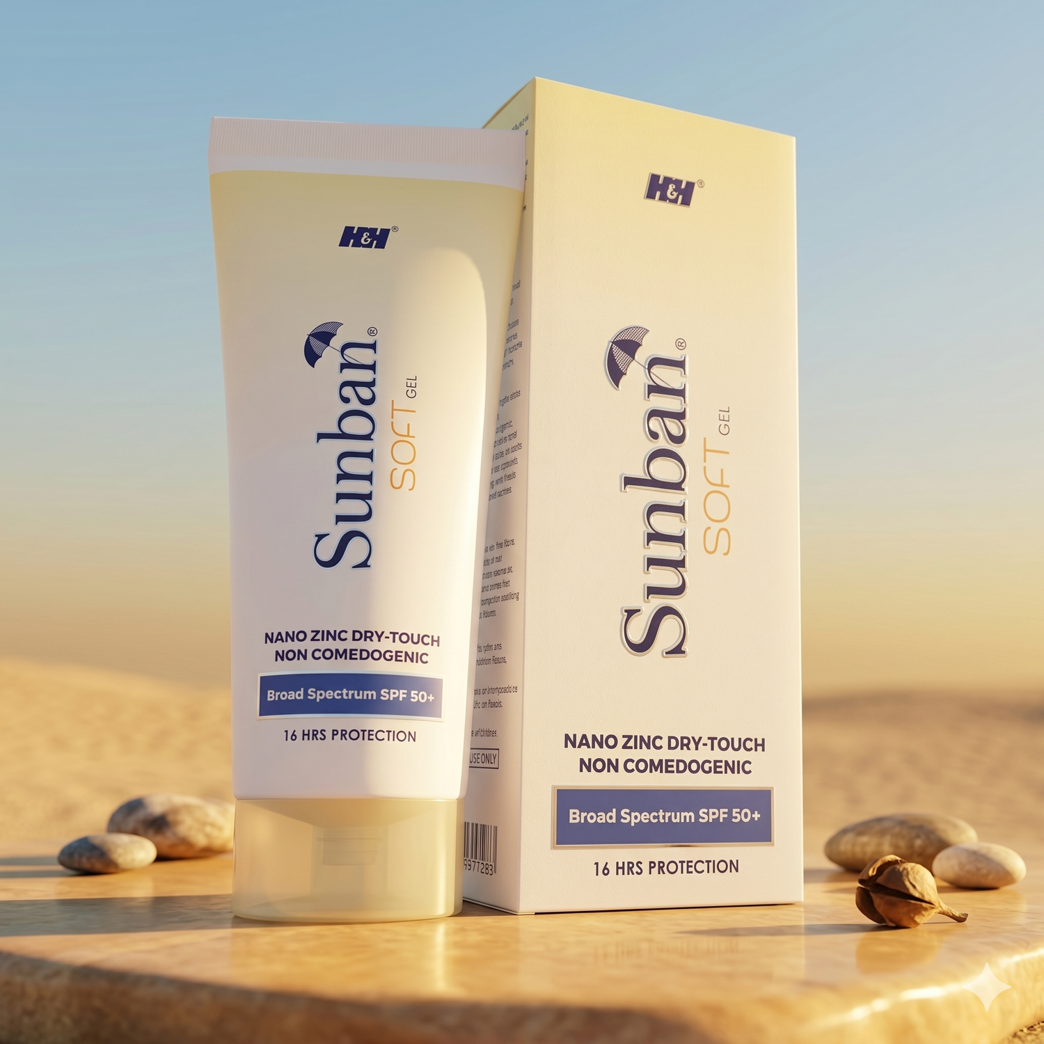 Sunban Soft Gel | SPF 50+ Water-Resistant UVA/UVB Protection Sunscreen Gel