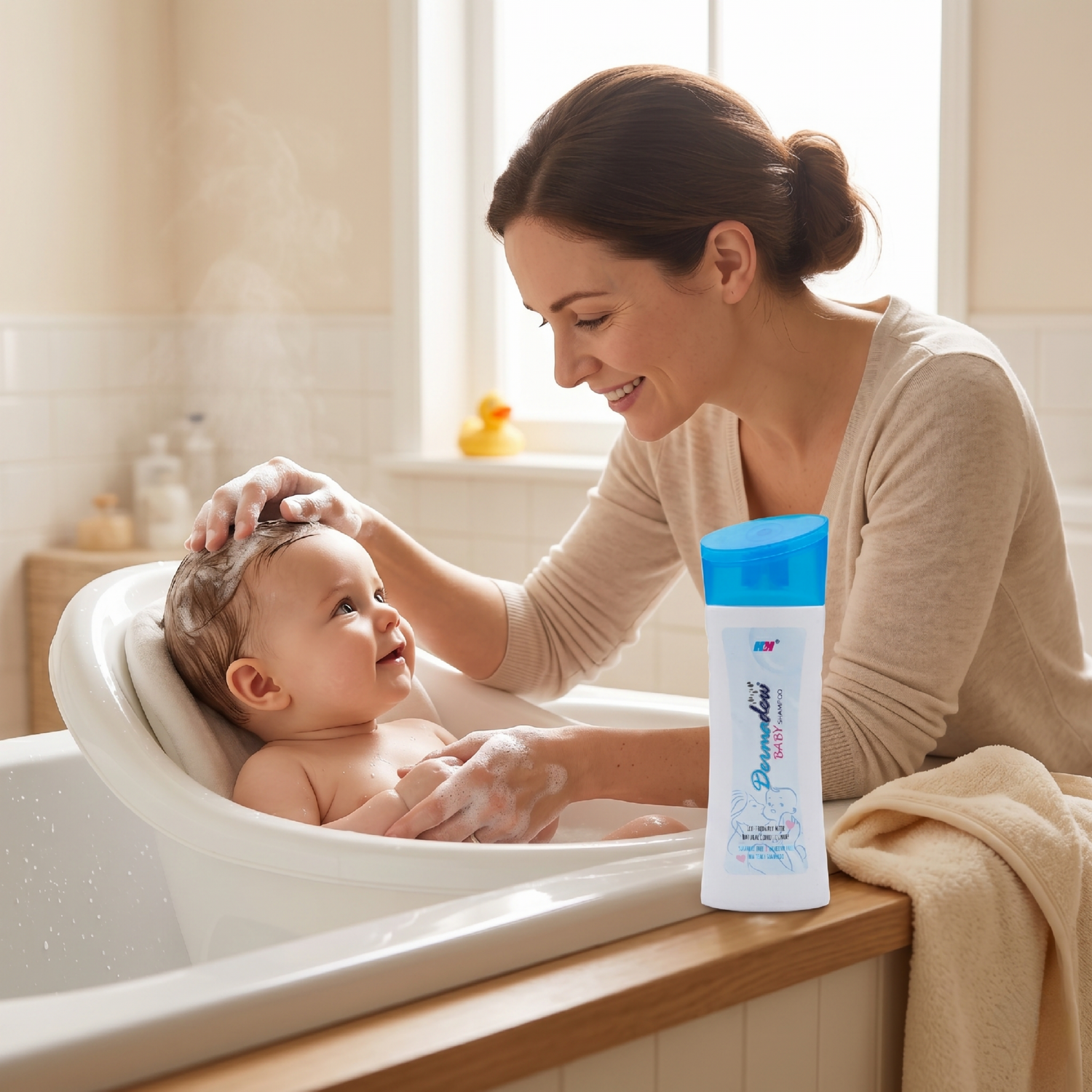Dermadew Baby Shampoo, 80ML | Ultra-Gentle No-Tears Sulphate & Paraben Free Baby Hair Cleanser
