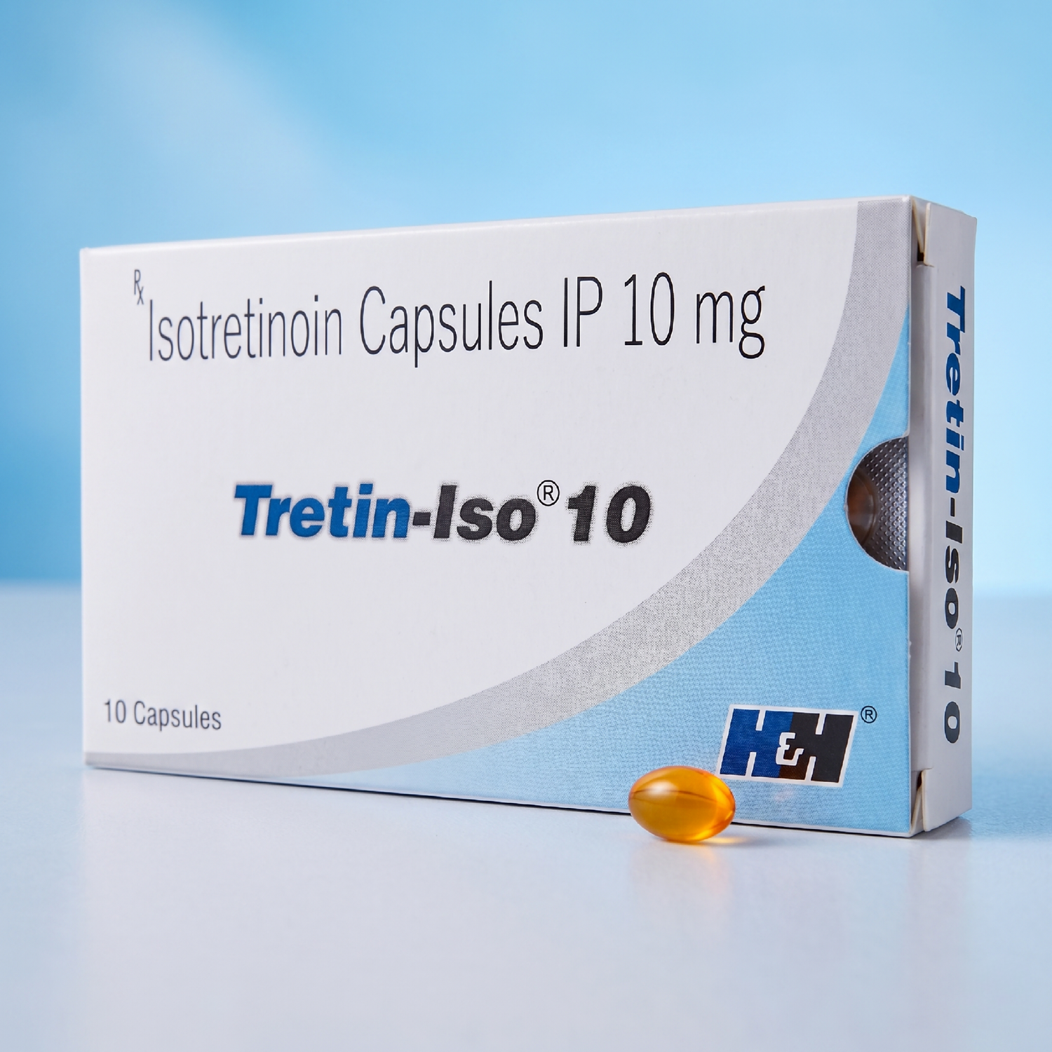 Tretin-Iso 10 Capsules | Isotretinoin 10mg Oral Acne Treatment Capsules