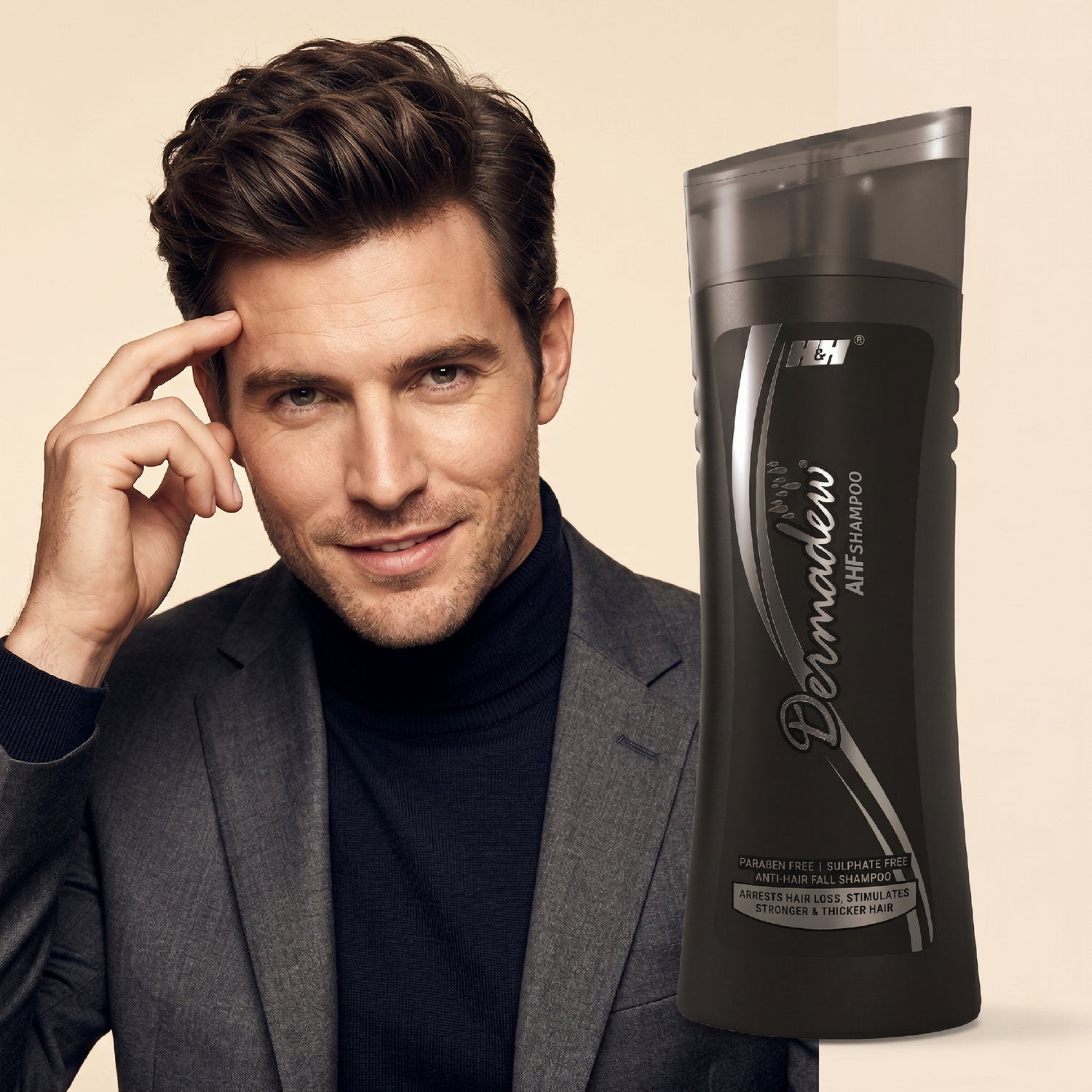 Dermadew AHF Shampoo, 80ML | Advanced Hair Fall Control & Scalp Revitalizing Treatment Shampoo