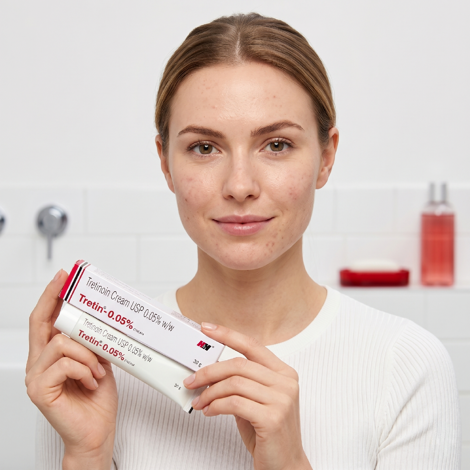 Tretin 0.05% Cream | Mid-Strength Tretinoin Skin Renewal & Acne Treatment Cream