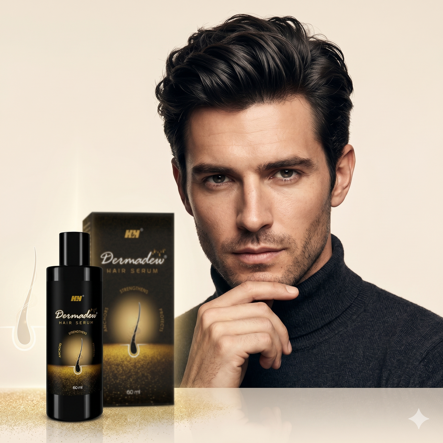 Dermadew Hair Serum, 60ML | Anti-Hair Loss & Scalp Renewal Serum