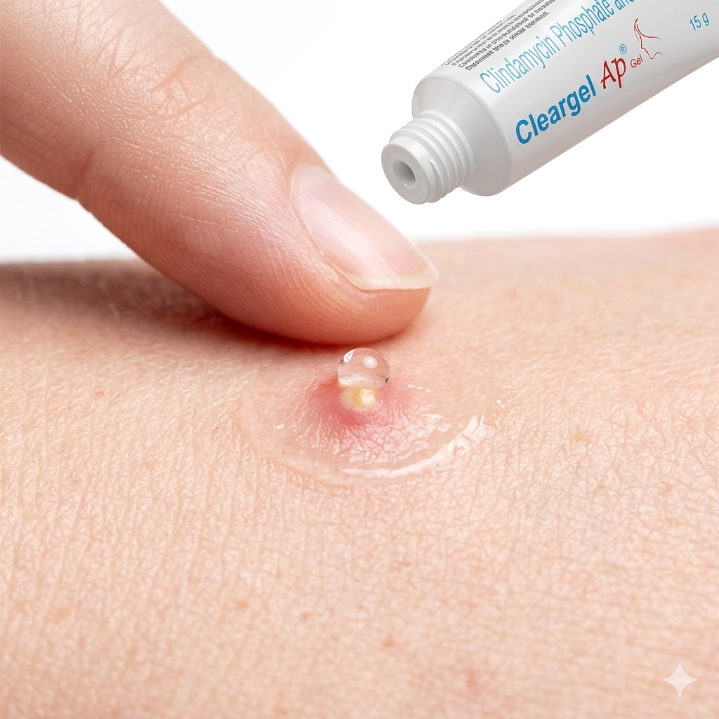 Cleargel AP Gel | Clindamycin & Adapalene Dual-Action Acne Treatment Gel
