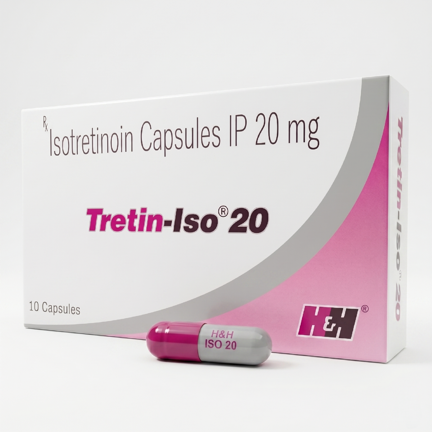 Tretin-Iso 20 Capsules | Isotretinoin 20mg Oral Acne Treatment Capsules