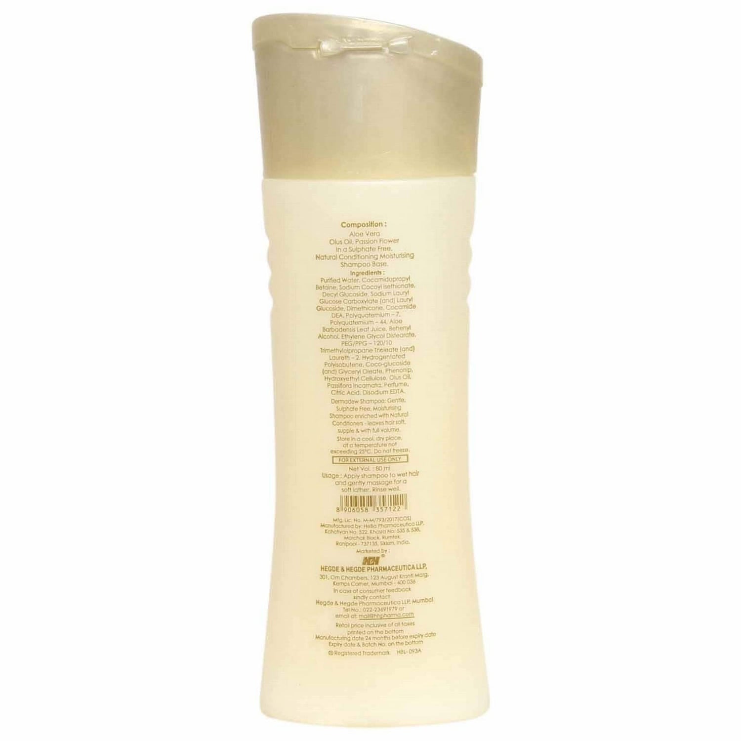 Dermadew Shampoo, 80ML | Sulphate-Free Daily Moisturising & Conditioning Shampoo